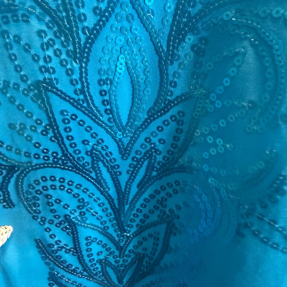 Bob Mackie Vibrant Blue Wearable Art - image 5